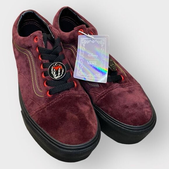 VANS Old Skool Stackform Disney 100 POISON APPLE Mahogany Womens size 8.5 New - Picture 6 of 12
